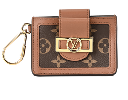 Louis Vuitton Dauphine Reverse Coin Purse, Canvas, Mono DB/B, 3*
